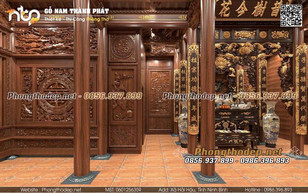 Vẻ đẹp từ chất liệu gỗ tự nhiên chạm khắc tinh xảo
